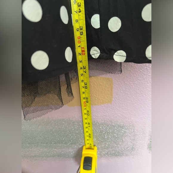 Hot Topic - Small - Black/White PokaDot dress with POCKETS!  BRAND NEW with TAGS - Picture 4 of 4